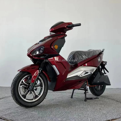Krachtige 1500W/2000W motor Elektrische motorfiets met dubbele schijfrem en 12 inch band