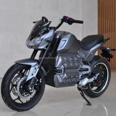Elektrisch aangedreven 72V race scooter/motorfiets met 5000W grote kracht en grote banden