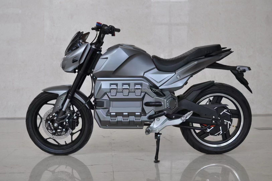Elektrisch aangedreven 72V race scooter/motorfiets met 5000W grote kracht en grote banden