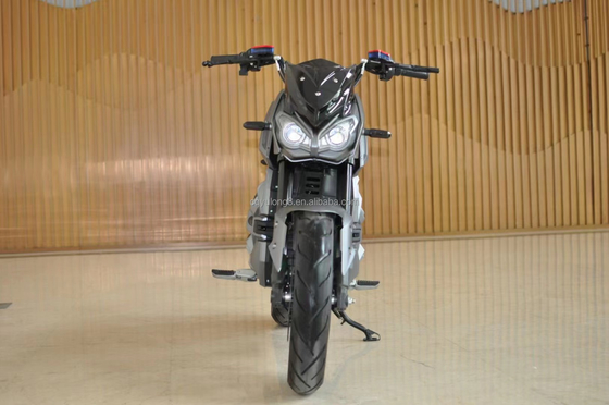 Elektrisch aangedreven 72V race scooter/motorfiets met 5000W grote kracht en grote banden