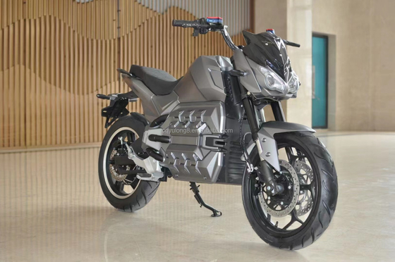 Elektrisch aangedreven 72V race scooter/motorfiets met 5000W grote kracht en grote banden