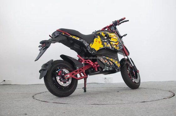 60-80 Km/h Top Speed Elektrische Motorcycle Moped Scooter met Lithiumbattery Design