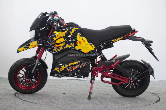 60-80 Km/h Top Speed Elektrische Motorcycle Moped Scooter met Lithiumbattery Design