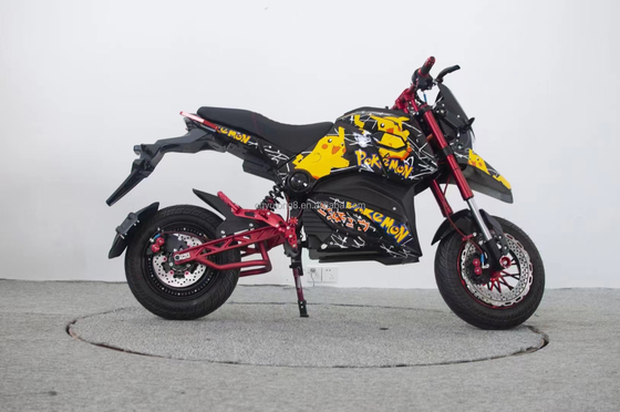 60-80 Km/h Top Speed Elektrische Motorcycle Moped Scooter met Lithiumbattery Design