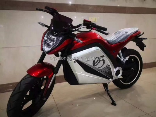 2000W/3000W/5000W Motorvermogen 72V Elektrische motorfiets voor racen bij hoge snelheid