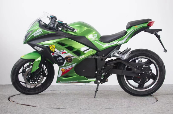 17 inch band hoge snelheid 3kw 80km per uur motorfiets op batterij
