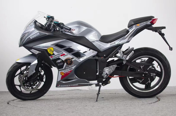 17 inch band hoge snelheid 3kw 80km per uur motorfiets op batterij