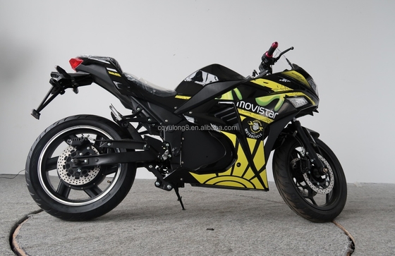 3000W elektrische motorfiets met krachtige racesport lithiumbatterie en schijfrem