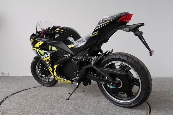 3000W elektrische motorfiets met krachtige racesport lithiumbatterie en schijfrem