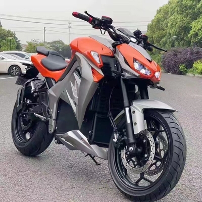 Warme 72V 3000W EEG elektrische motorfietsen met borstelmotor en 110/70-17 voorband