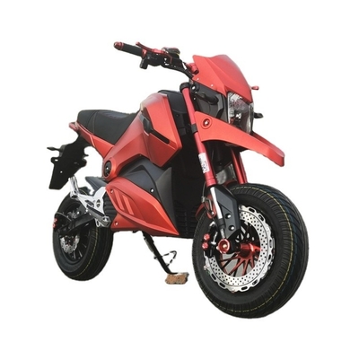 Elektrisch aangedreven borstelmotor hoge snelheid volwassen 2000w motorfiets met elektrische motor